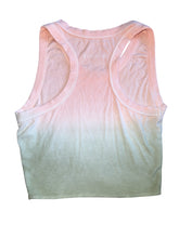 Katie J NYC Livi juniors ribbed ombre cropped racerback tank S