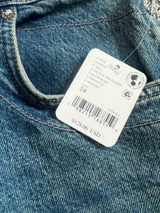 We The Free by Free People women’s Benji wide leg jeans 24 NEW
