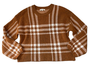 Z Supply women’s Solange plaid sweater XS