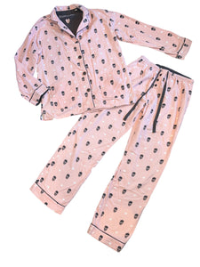 PJ Salvage women’s 2pc flannel skull print pajama set XS