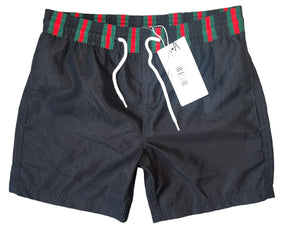 Stella Cove boys designer inspired striped waistband swim shorts 6 NEW