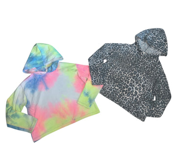 Dori Creations girls SET OF 2 cropped hoodies 8-10