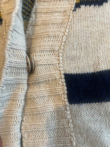 Sfizio Studio women’s sweater cardigan with ethnic motifs M