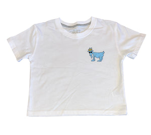 GOAT USA girls OG cropped logo tee L(10-12)