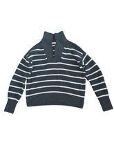 Faherty women’s Mariner striped 1/4 zip sweater XS
