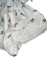 Sancia women’s 2pc Willa gauzy embroidered floral blouse & Edin shorts set M