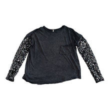 Free People women’s Celine sequin sleeve top XS