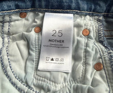 Mother denim women’s The Fly Cut Tomcat Roller jeans in Crashing 25