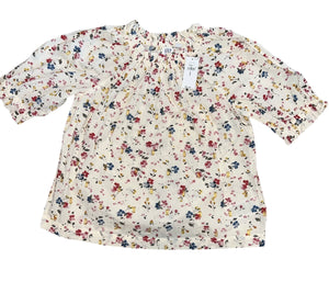 Gap Kids girls Swiss dot floral smocked top M(8) NEW