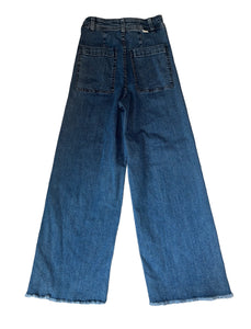 Billabong women’s Free Fall Indigo wide leg cropped jeans 25 NEW