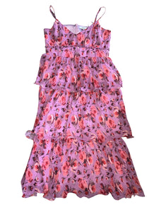Likely women’s Adriana floral ruffle midi dress 14