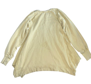 Free People women’s flowers sweatshirt tunic XS