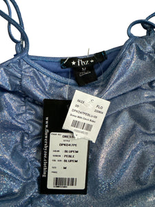 Flowers By Zoe girls ruched shimmer dress M(8-10) NEW