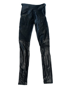 Spanx women’s faux leather moto leggings sz S