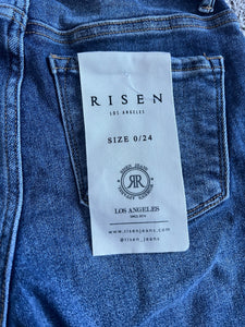 Risen Jeans women’s high rise cropped jeans 0/24 NEW