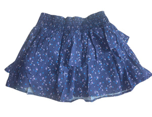 Ever After Collection girls double ruffle floral skirt 8