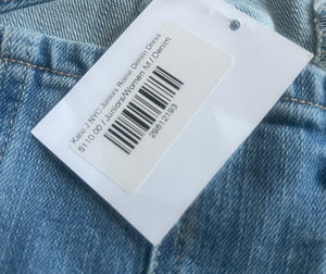 Katie J NYC junior Rome strapless denim dress M NEW