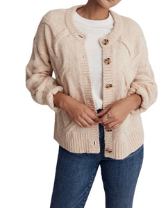 Madewell women’s Ashmont cable sweater cardigan XS