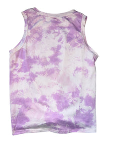 Pixie Lane girls 2pc knotted tie dye splatter peace tank & shorts set 11-12