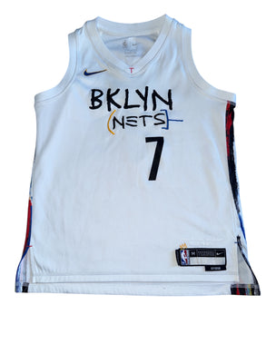 Nike boys Dri Fit Kevin Durant #7 Brooklyn Nets Jersey City Edition Youth M(10-12)