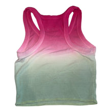 Katie J NYC Livi tween girls ribbed dip dye racerback crop tank S(7-8)