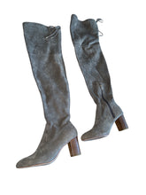 Anthropologie women’s suede thigh high boots 7.5