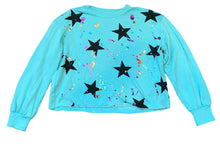 Pixie Lane girls splatter star fleece lined cropped top 7