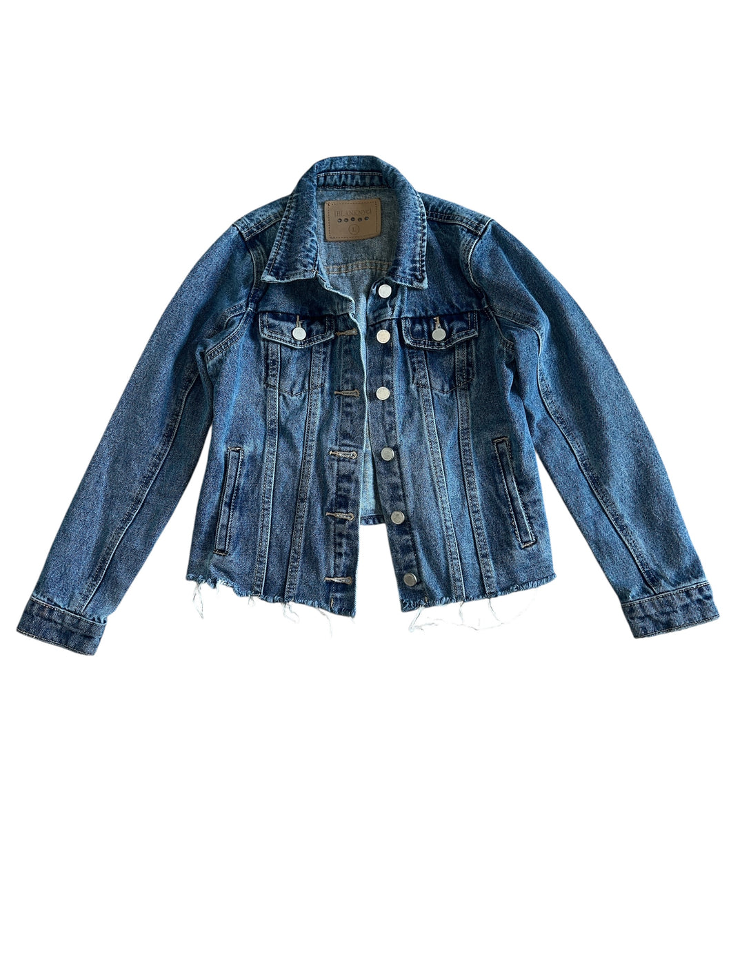 Blank NYC girls button up jean jacket L(12)
