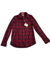 Faherty women’s Legend sweater button down plaid shirt XS NEW