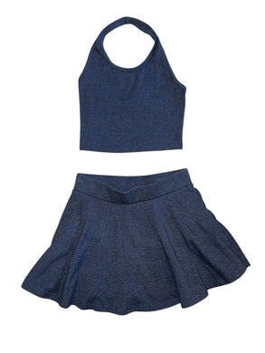 SLS Apparel girls 2pc skirt set S(7-8)