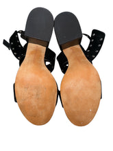 Rebecca Minkoff women’s Carter grommet sandal heels 6m