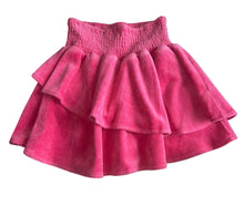 Ever After Collection girls double ruffle hi rise velour skirt 8