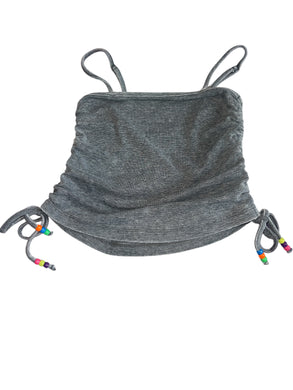 Before Sundown by Splendid girls beaded cinched cropped cami L(12)