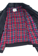 Hidden Jeans women’s cropped faux leather moto jacket M