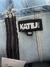 Katie J NYC junior Rome strapless denim dress M NEW