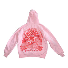Pink Palm Puff Everything Comes In Waves hoodie sweatshirt S
