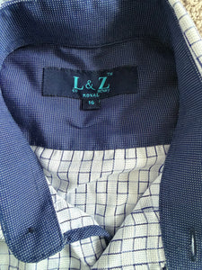 L&Z Royal boys woven button down dress shirt 16