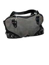 Michael Kors Saratoga leather and suede satchel bag 15”x9”x6.5”