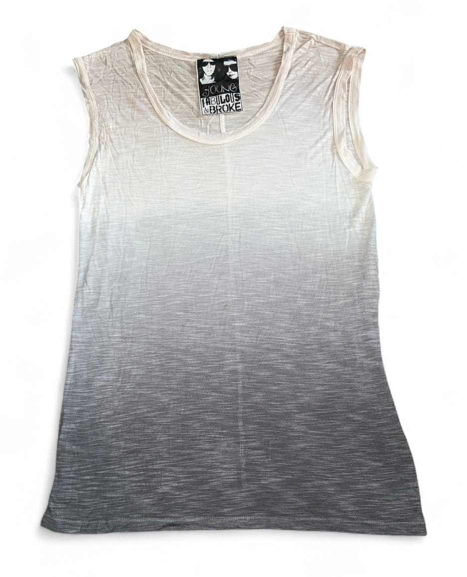 Young Fabulous & Broke women’s long ombré tank top S