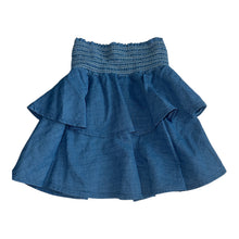 Pixie Lane girls chambray ruffle mini skirt 8
