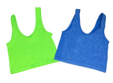 Suzette Collection girls 2pack cropped tanks One Size(7-14)