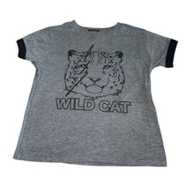Wee Monster boys Wild Cat graphic ringer tee shirt 6/6T