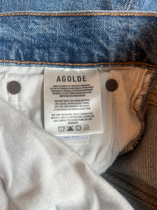 Agolde women’s Riley crop high rise jeans 32