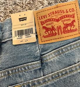 Levi’s women’s mid rise ‘94 Baggy wide leg jeans 24 x 31 NEW