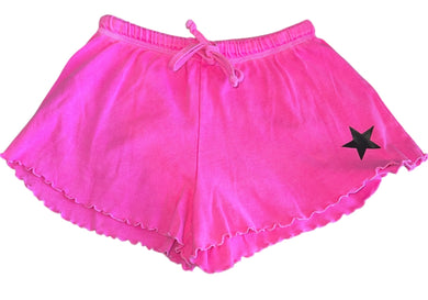 Girls Do Too lettuce hem star shorts M(10-12)