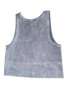 Nikibiki women’s cropped chevron tank top ONE SIZE