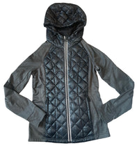 Michael Kors women’s lightweight quilted down zip hoodie jacket XS