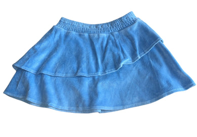 Ever After Collection girls Remi double ruffle velour skirt 8