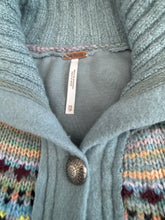 Free People women’s Emily fair isle button up sweatshirt XS