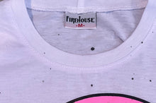 Firehouse girls neon eye graphic tee shirt M(10-12)